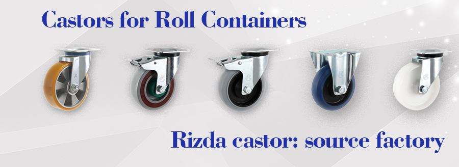 castor for roll containers